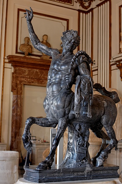 Statue of a centaur in the Louvre museum