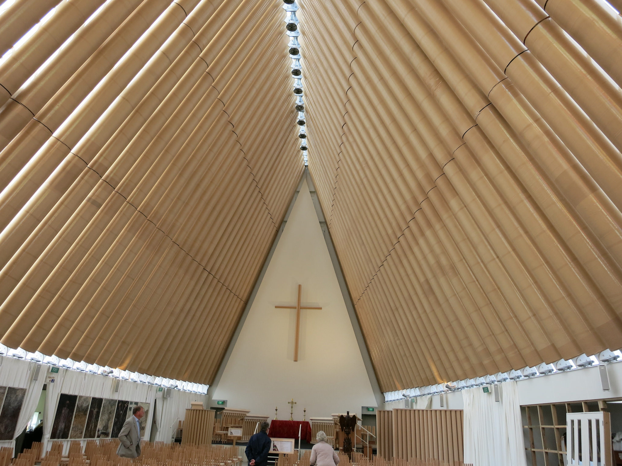 Interior of the post-2011 Christchurch Cathedral in Christchurch, New Zealand