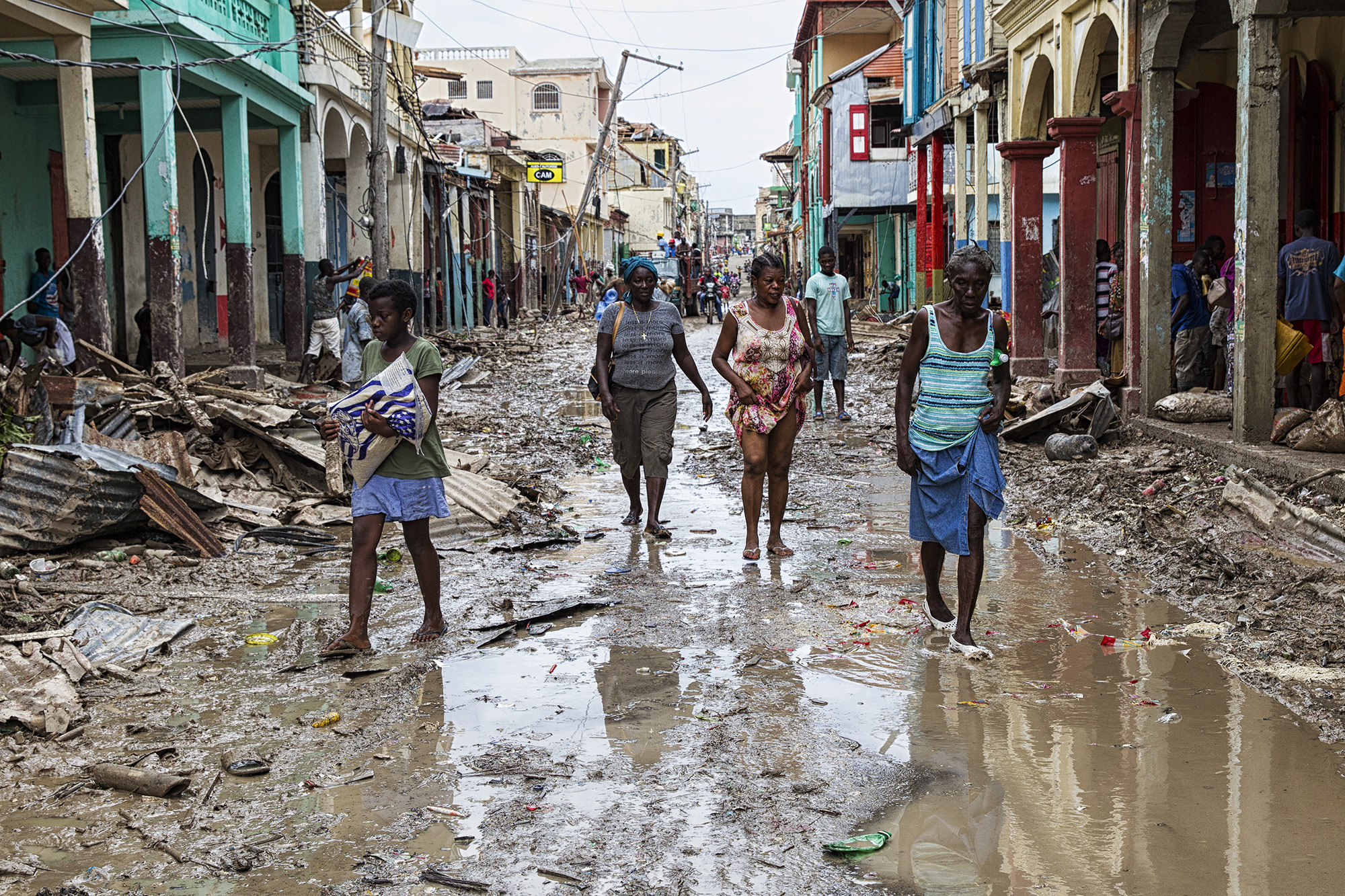Haiti in the aftermath of a hurricane