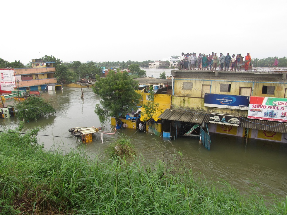 Image of flooding in Chennai, 2015