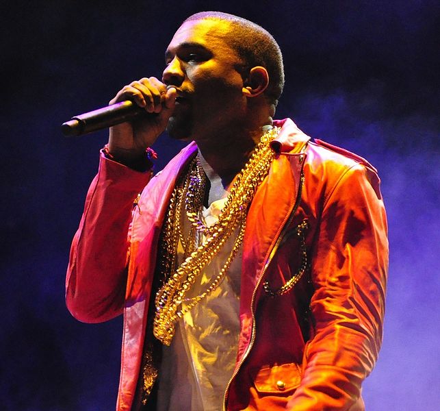Kanye West performing at Lollapalooza on April 3, 2011 in Santiago, Chile. Image credit: Rodrigo Ferrari via Wikicommons