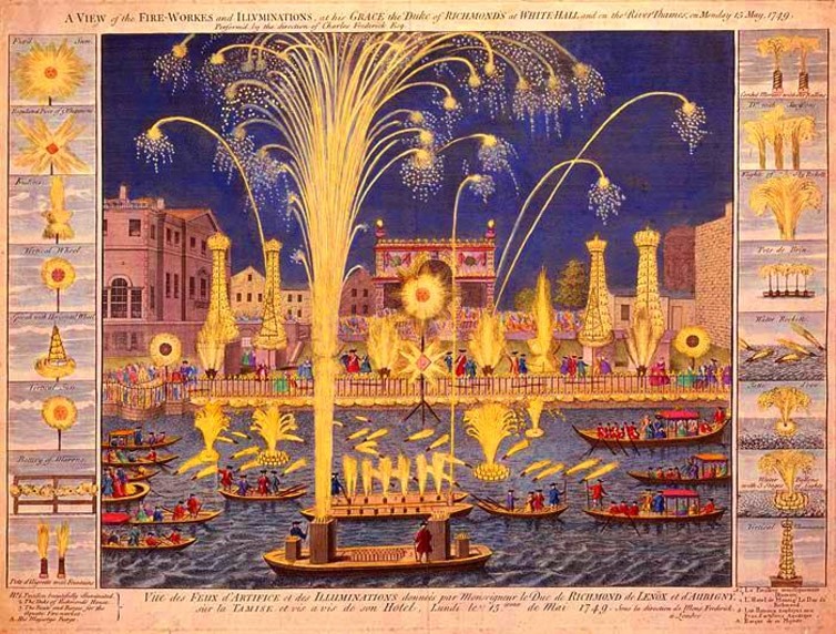 Fireworks on River Thames