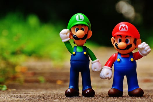 Mario and Luigi figures