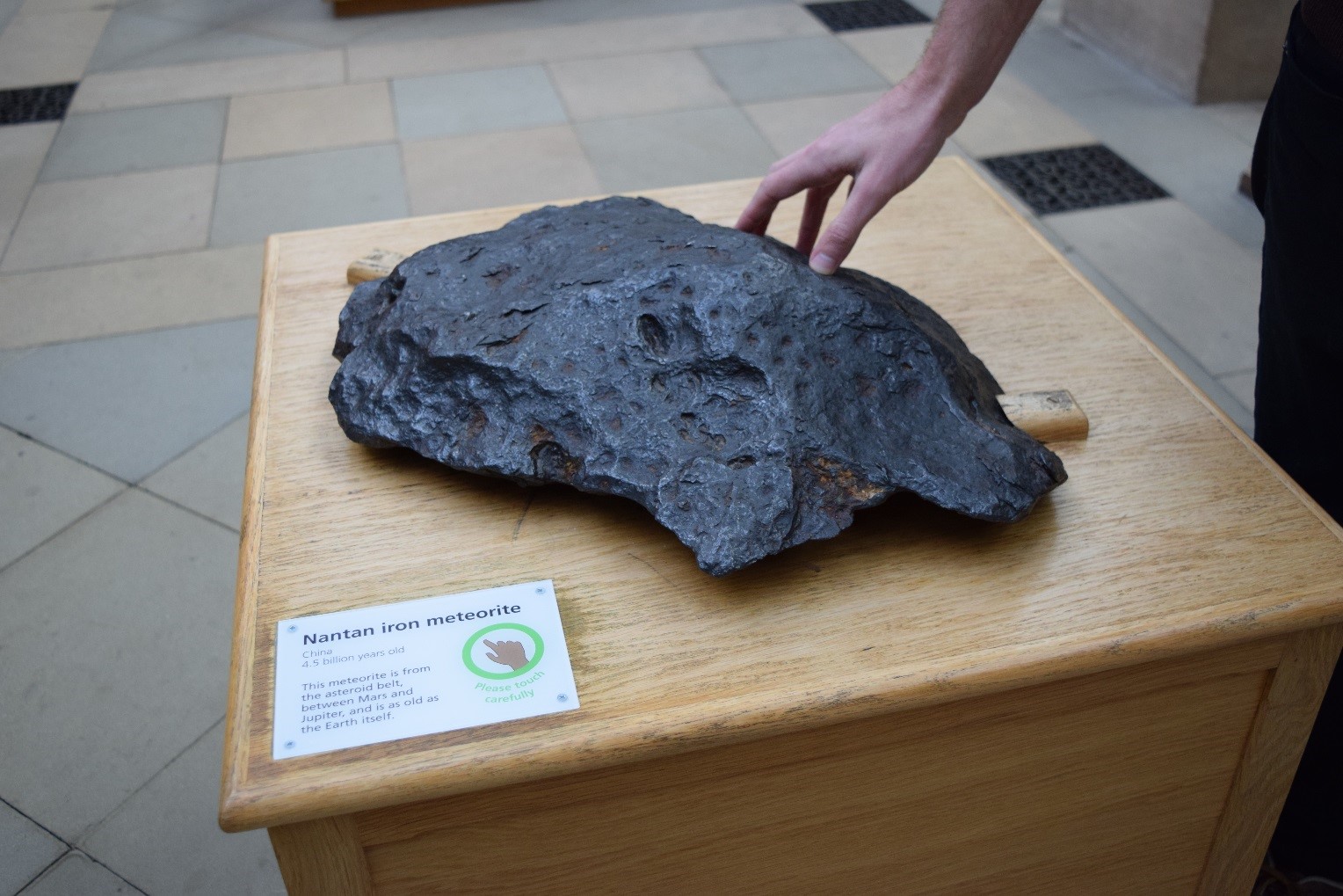 Nantan Meteorite in the Oxford University Museum of Natural History