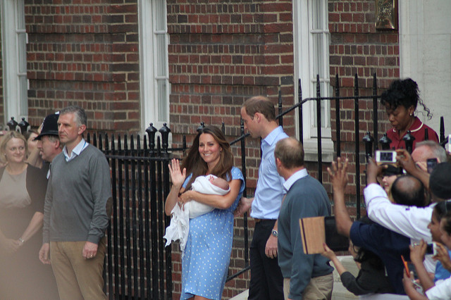 Prince William and Kate with Prince George 