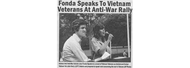 Faked photo of John Kerry at anti-war speech